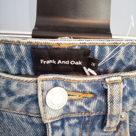 Frank & Oak Light Blue Straight Leg Jeans - Picture 2 of 5